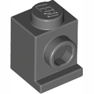 Lego kostka (kostička) 1x1 držák světel, tmavě modro šedá (4211044)